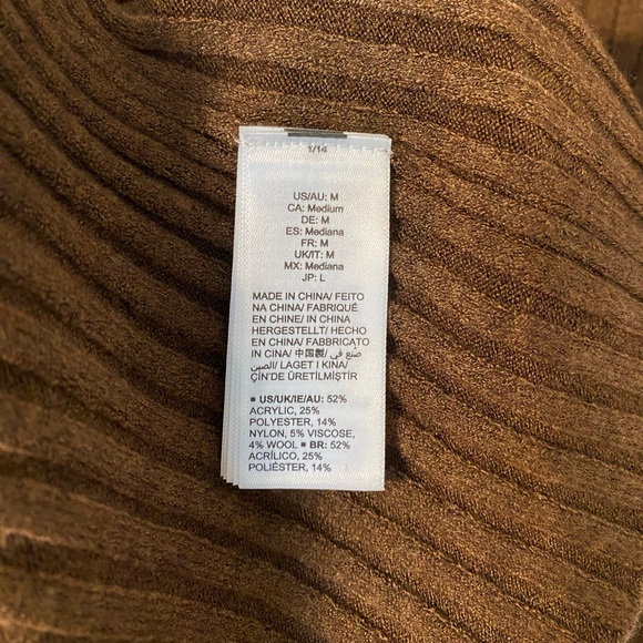 NWT The Drop Fernanda Bell Sleeve Ribbed Sweater Dress - Picture 7 of 9